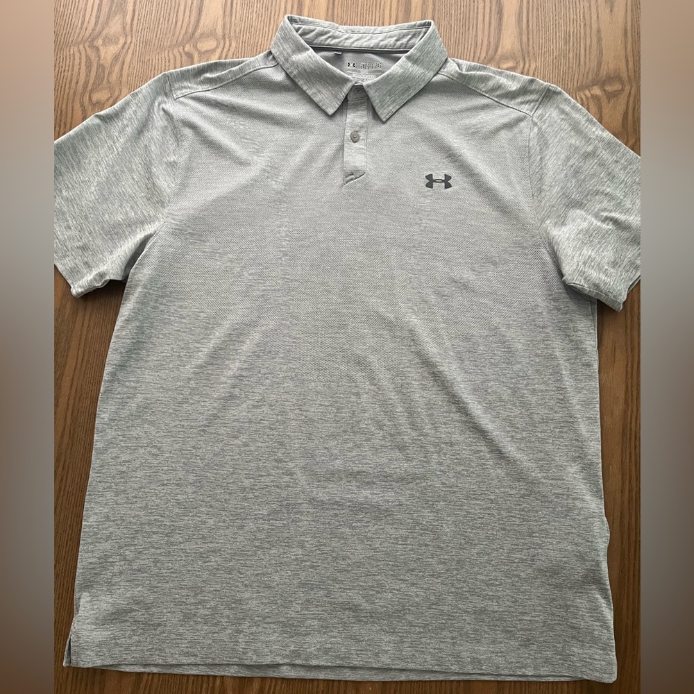 Under Armour Men's Light Gray Polo Shirt